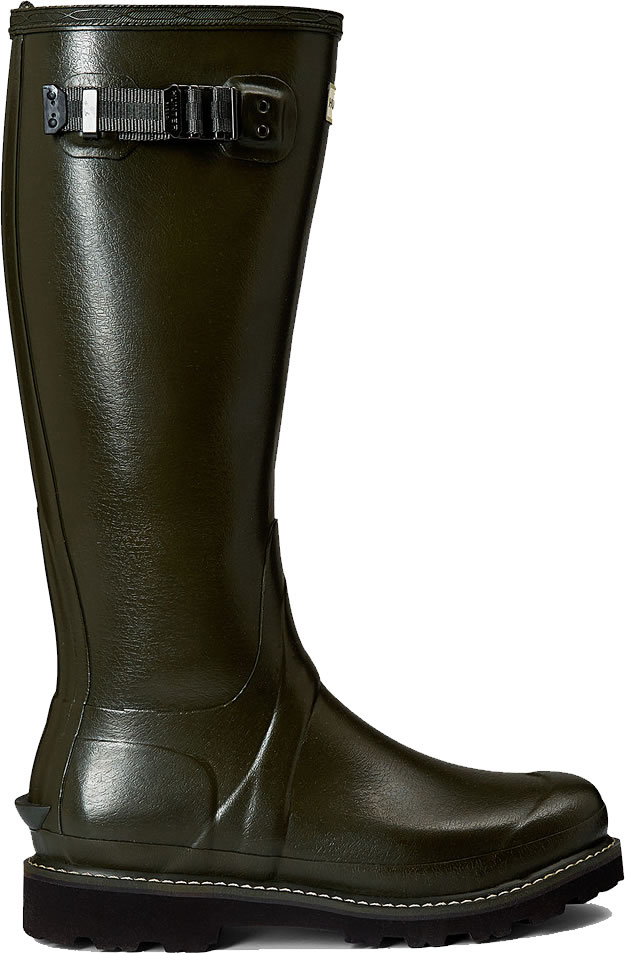 Extra image of Womens Hunter Balmoral Wellington Boots - Dark Olive UK 4