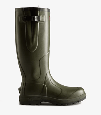 Image of Balmoral Unisex Side Adjustable Wellington Boot - Dark Olive