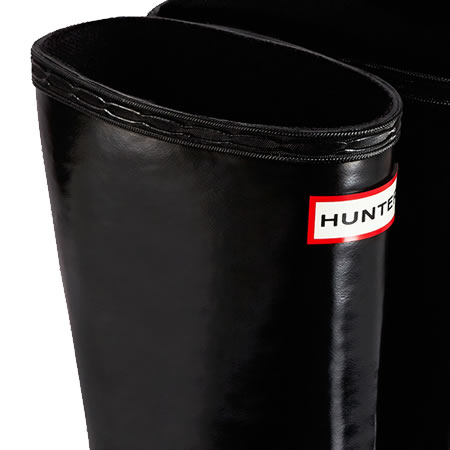 Extra image of Kids First Gloss Hunter Wellies - Black - UK Size 11 JNR (EURO 29)