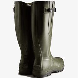Extra image of Balmoral Unisex Side Adjustable Wellington Boot - Dark Olive 5