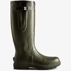 Small Image of Balmoral Unisex Side Adjustable Wellington Boot - Dark Olive 6