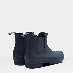 Extra image of Hunter Original Chelsea Boots - Navy