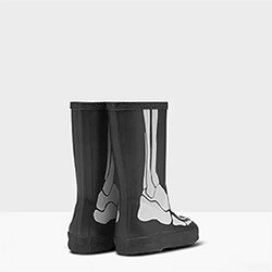Extra image of Hunter Kids First Classic Skeleton Print Wellies