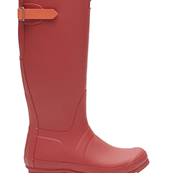 Small Image of Hunter Rose/Orange Original Tall Back Adjustable Wellington Boots