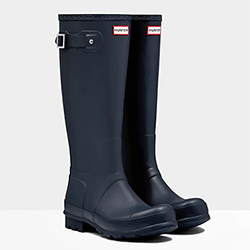 Extra image of Men's Original Tall Hunter Boots in Navy - UK 12