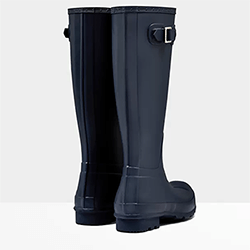 Extra image of Men's Original Tall Hunter Boots in Navy - UK 12