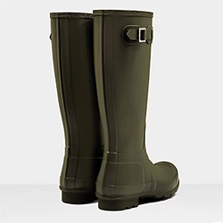 Extra image of Mens Original Tall Hunter Boots in Dark Olive - UK 9