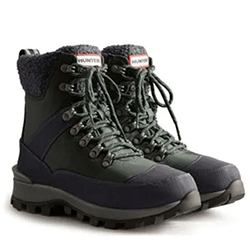 Small Image of Hunter Women's Black Commando Boots