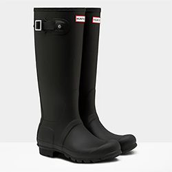 Extra image of Women's Original Tall Hunter Boots in Black - UK 6