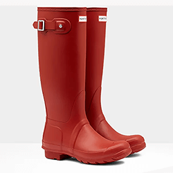 Small Image of Women's Original Tall Hunter Boots in Military Red
