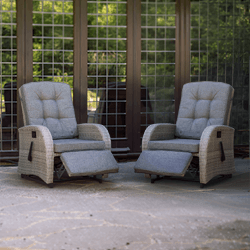 Extra image of Bellevue Rattan Weave Recliner Set
