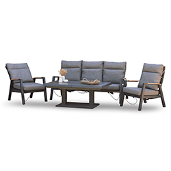 Extra image of Atlas Aluminium Recline and Extend Lounge Set