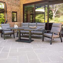 Extra image of Atlas Aluminium Recline and Extend Lounge Set