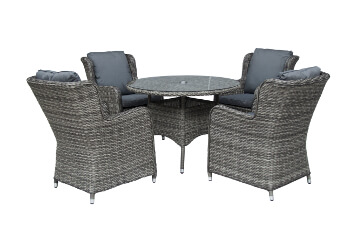 Image of Seville 4 Seater 1.1m Round Dining Set by Katie Blake