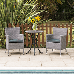 Small Image of Chatsworth 60cm Round Bistro Dining Set by Katie Blake