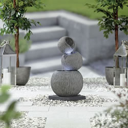 Extra image of Kelkay Modern Collection Illusion Falls Water Feature with LEDs