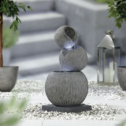 Extra image of Kelkay Modern Collection Illusion Falls Water Feature with LEDs