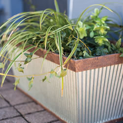 Extra image of Kelkay Plant Avenue Urban Collection Irondale Trough in Silver