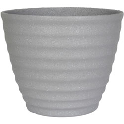 Extra image of Kelkay Plant Avenue Stone Collection Large Hudson Pot in Grey