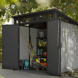 Extra image of Keter Artisan 7x7 Pent Shed in Brownish Grey