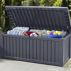 Small Image of Keter Rockwood Storage Box - Anthracite
