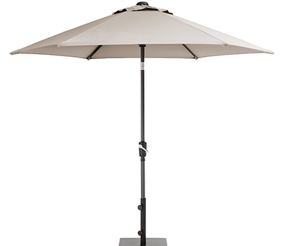 Image of Kettler 2.5m Wind-up Parasol in Stone