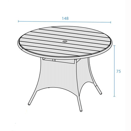 Table dimensions image