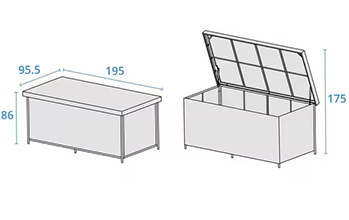 Derwent Cushion Box dimensions image