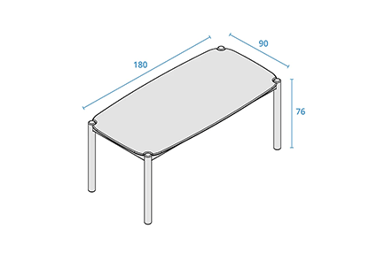 Table dimensions image