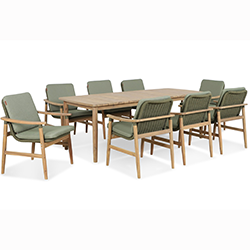 Extra image of Kettler Meadow 8 Seat Rectangular Dining Set