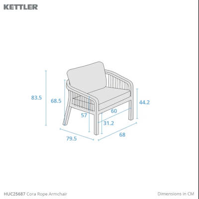 Armchair dimensions image