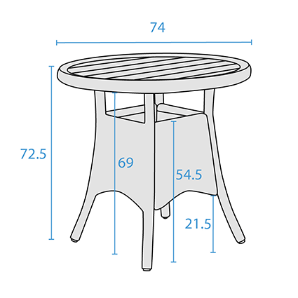 Table dimensions image