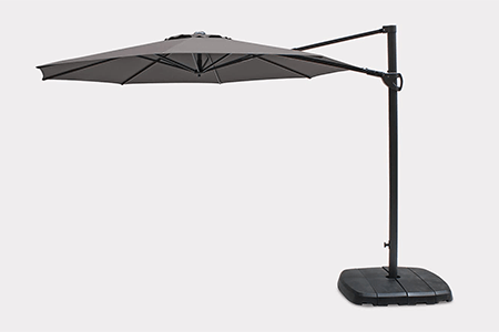 Image of Kettler 3.0m Round Free Arm Parasol in Grey/Taupe