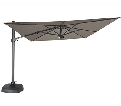 Image of Kettler 3.0m Free Arm Square Parasol in Grey/Taupe