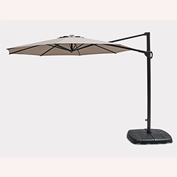 Image of Kettler 3.0m Round Free Arm Parasol in Grey/Stone