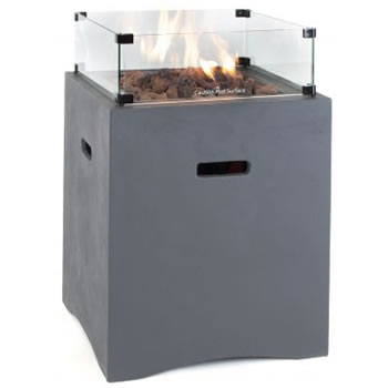 Image of Kettler Kalos Universal 52cm Square Fire Pit with Glass Surround