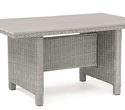 Image of Kettler Palma Mini Table with Polywood Top in White Wash