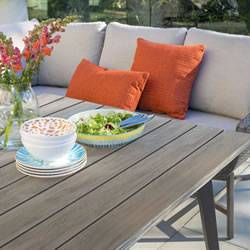 Extra image of Kettler LaMode Weave Corner Sofa Dining Set