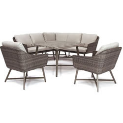 Extra image of EX-DISPLAY / COLLECTION ONLY - Kettler LaMode Weave Corner Sofa Dining Set