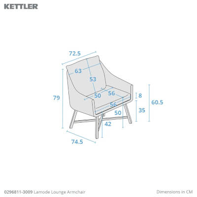 Lounge chair dimensions image