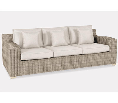 Image of Kettler Palma Luxe 3 Seat Sofa in Oyster and Stone