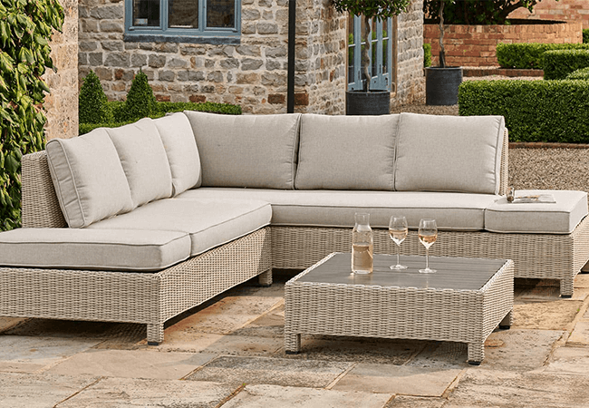 Image of Kettler Palma Signature Low Lounge Set in Oyster / Stone