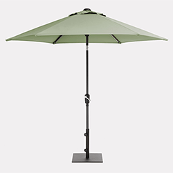 Small Image of Kettler 2.5m Wind-up Parasol in Sage
