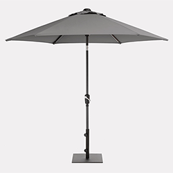 Small Image of Kettler 2.5m Wind-up Parasol in Slate