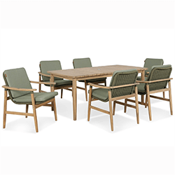 Extra image of Kettler Meadow 6 Seat Rectangular Dining Set