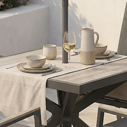 Extra image of Kettler Tudor 4 Seat Reclining Dining Set