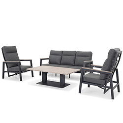 Extra image of Kettler Tudor Sofa Lounge Set with Reclining Armchairs and Bench