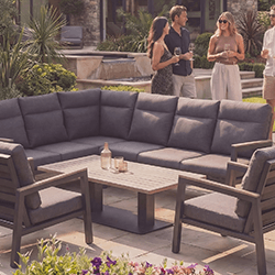 Extra image of Kettler Tudor Rectangular Corner Sofa Set With Lounge Chairs