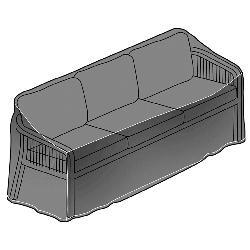 Extra image of Kettler Cora Rope 3 Seat Sofa Protective Cover