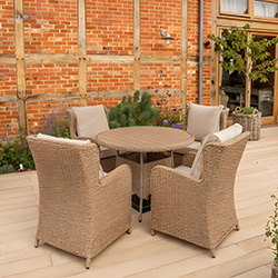 Image of Kettler Derwent 4 Seat Dining Set - No Parasol